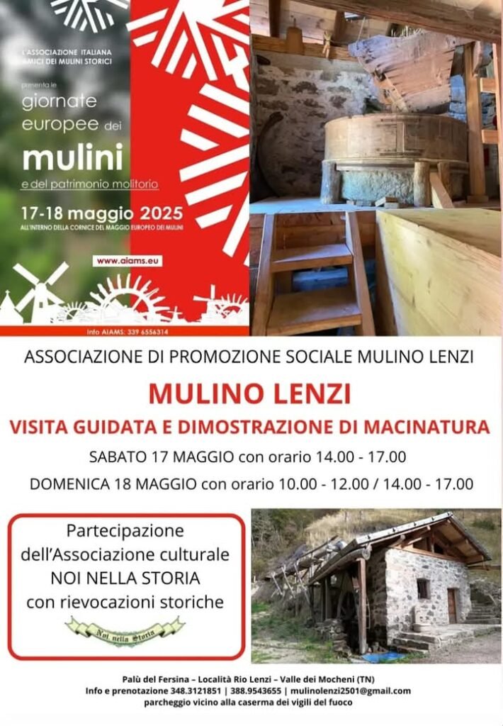 Mulino Lenzi - Giornate Europee dei mulini 17-18 maggio